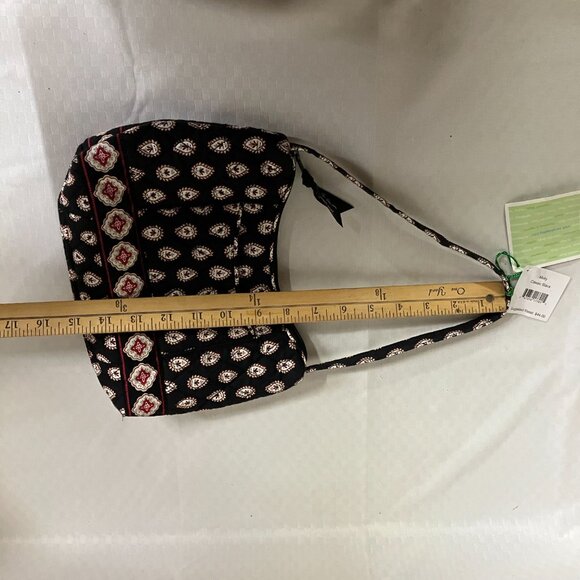 Vera Bradley Women's Classic Black Retired Hobo Bag Tote Purse Pretty Handbag - Picture 8 of 8